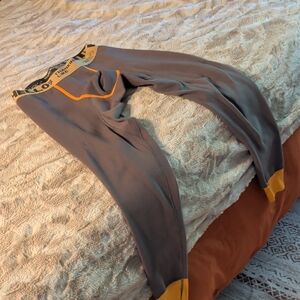 Thermolite Men's Thermal Long Johns – Gray with Gold Trim